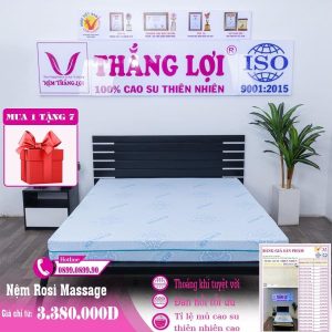 NỆM CAO SU 100% MASSAGE ROSI